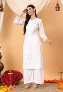 Aafia breezy Kurta - Chikankari official