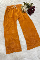 Aayat Heavy Rayon Kurta and Plazzo - Chikankari official
