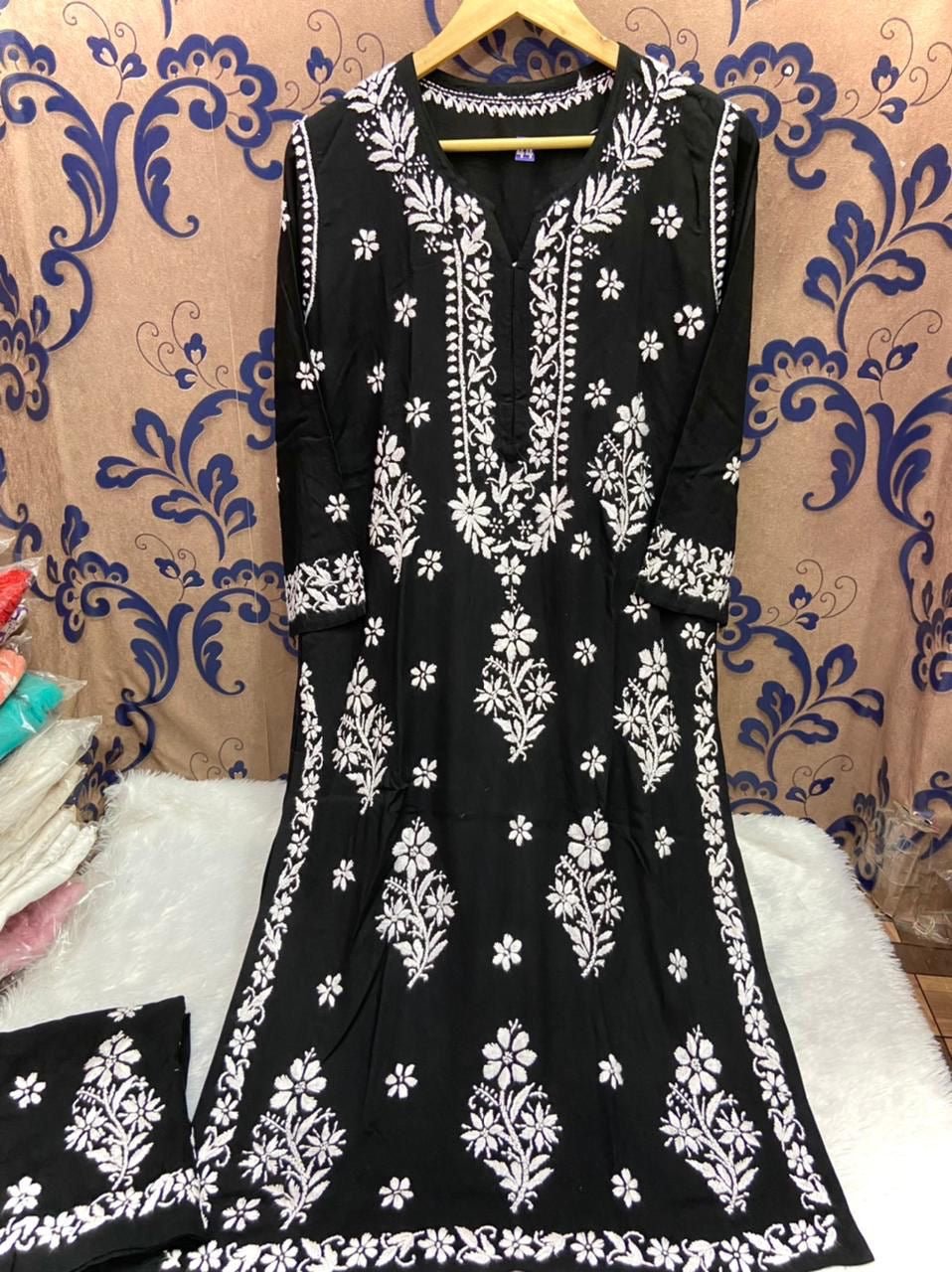 Aayat Rayon plazzo Combo - Chikankari official