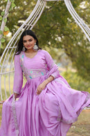 Ada Special 2pc Festive Gown Set - Chikankari official