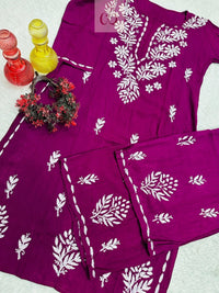 Affordable Chikankari Rayon combo - Chikankari official