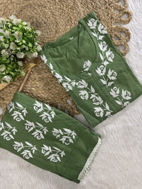 Afghani Concept Heavy embroidery chikankari combo - Chikankari official