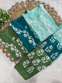 Afghani Concept Heavy embroidery chikankari combo - Chikankari official