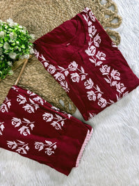Afghani Concept Heavy embroidery chikankari combo - Chikankari official