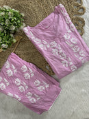 Afghani Concept Heavy embroidery chikankari combo - Chikankari official