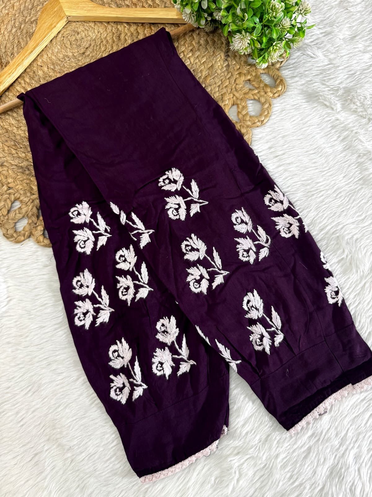 Afghani Concept Heavy embroidery chikankari combo - Chikankari official