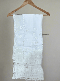 Afghani Cotton Lace pant - Chikankari official