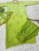 Afghani Dobby Cotton Set 3pc - Chikankari official