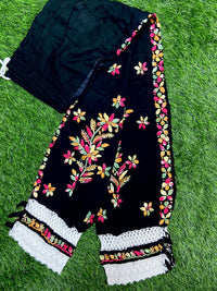 Afghani Salwar multi Thread - Chikankari official