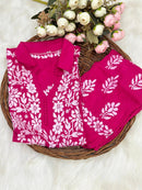 Alfaaz exclusive Modal Cotton Co - ord - Chikankari official