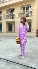 Alfaaz exclusive Modal Cotton Co - ord - Chikankari official