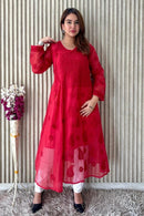Alfaaz Handwork kota Doriya Angrakha - Chikankari official