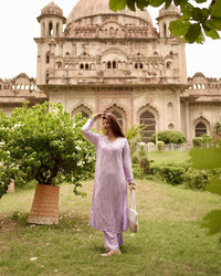 Alfaaz Pure Modal Soft pant Set - Chikankari official