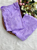 Alfaaz Pure Modal Soft pant Set - Chikankari official