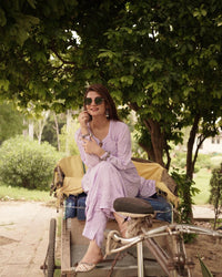 Alfaaz Pure Modal Soft pant Set - Chikankari official