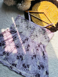 Aline Strap short Top - Chikankari official