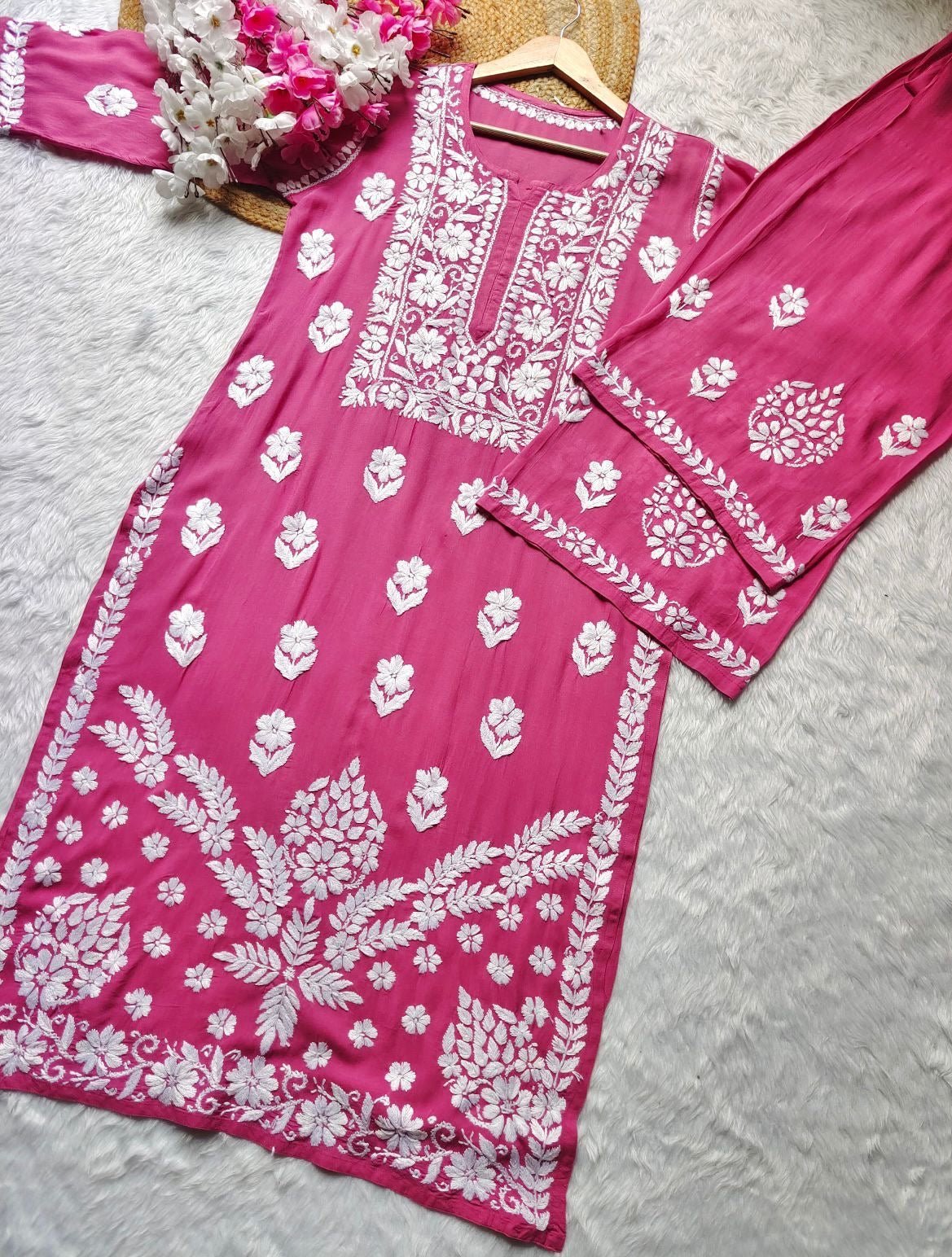 All new Modal Cotton Combo - Chikankari official