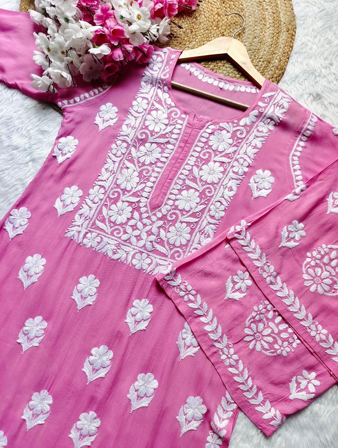 All new Modal Cotton Combo - Chikankari official