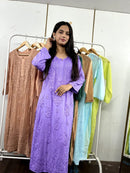 All new Modal Dyed Set - Chikankari official