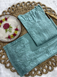 All new Modal Dyed Set - Chikankari official