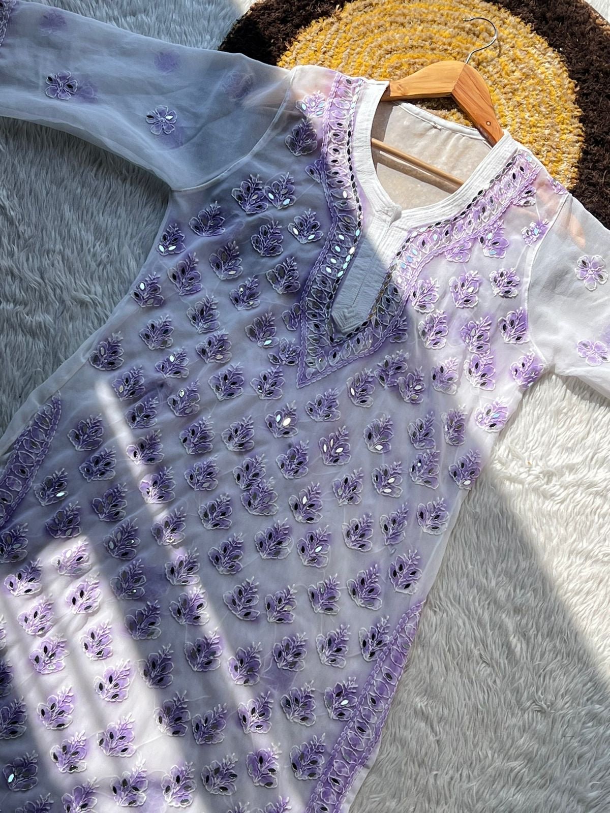 All New Spray printed Mirror 4pc Set Namrata special - Chikankari official