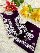 Anaya Big Buta hand Work kurta combo - Chikankari official