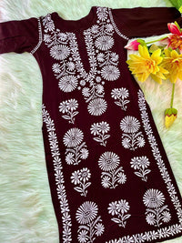 Anaya Big Buta hand Work kurta combo - Chikankari official