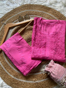 Anaya Heavy Daman Rayon Plazzo Set - Chikankari official