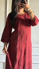 Anaya Heavy Daman Rayon Plazzo Set - Chikankari official