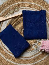 Anaya Rangin Rayon Plazzo Combo - Chikankari official