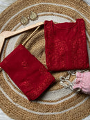 Anaya Rangin Rayon Plazzo Combo - Chikankari official