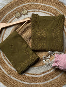 Anaya Rangin Rayon Plazzo Combo - Chikankari official