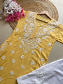 Anaya thread Modal chikan Kurta - Chikankari official