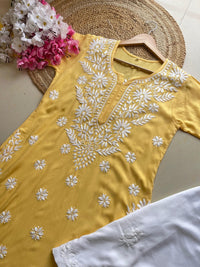 Anaya thread Modal chikan Kurta - Chikankari official