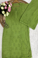Anchor Thread 3d Panel Modal kurta Set - Chikankari official