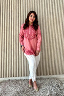 Anchor thread 3d Short Modal top With Dhoti combo - Chikankari official