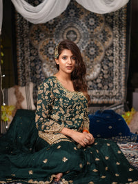 Anjali arora 3pc Designer Ethnic Suit - Chikankari official