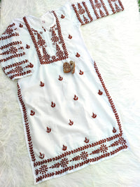 Attractive Shades of Stylish Swati Chikan kurtis - Chikankari official