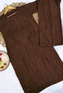 Ayaat 3d worked Premium Rayon Kurta with Plazzo - Chikankari official