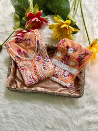 Ayaat Mul Gown combo Hand embroidered - Chikankari official