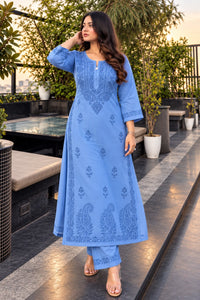 Masleen 3 Buta Handmade Chikankari Set