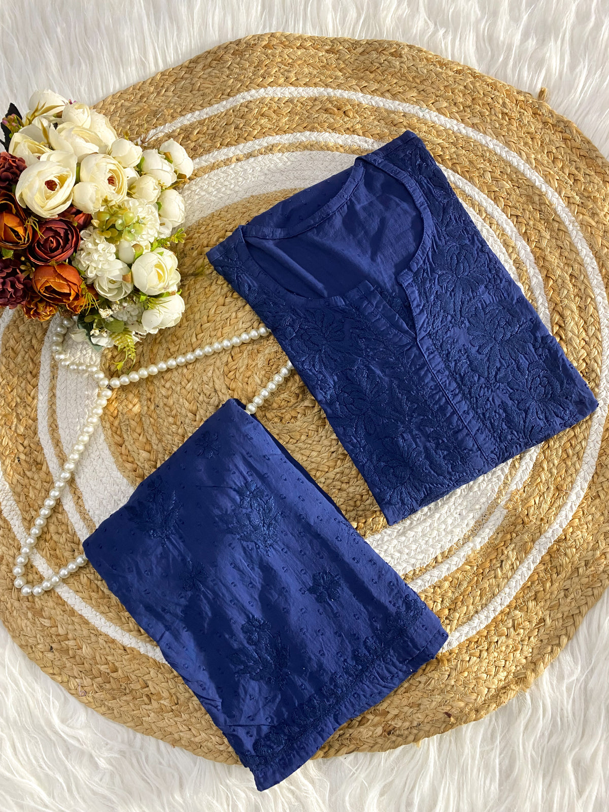 Soft Dobby Cotton Handmade Plazzo Set