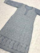 Bakhiya Jaal Trivoile Cotton - Chikankari official