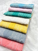 Bakhiya Jaal Trivoile Cotton - Chikankari official