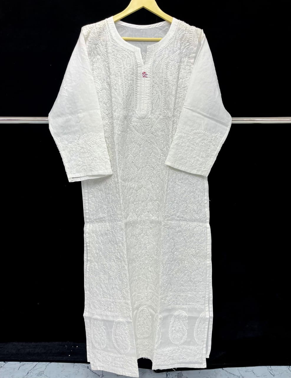 Bakhiya Jaal Trivoile Cotton - Chikankari official