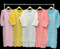 Bakhiya Jaal Trivoile Cotton - Chikankari official