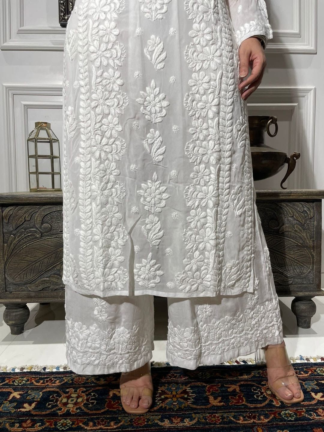 Batson heavy Viscose Comfort Set - Chikankari official
