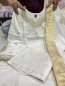 beautiful Heavy Suit Set - Chikankari official