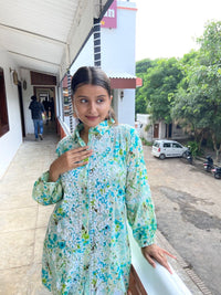 Beautiful Printed co - ord Designer Sleves Santoshi Special - Chikankari official