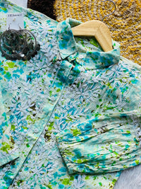 Beautiful Printed co - ord Designer Sleves Santoshi Special - Chikankari official